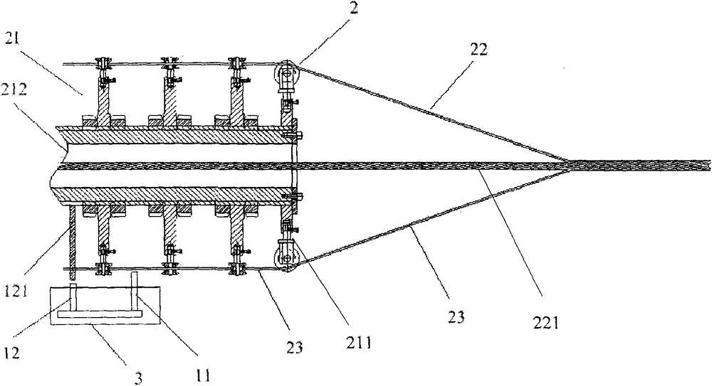 Wire stranding detection device and wire stranding equipment