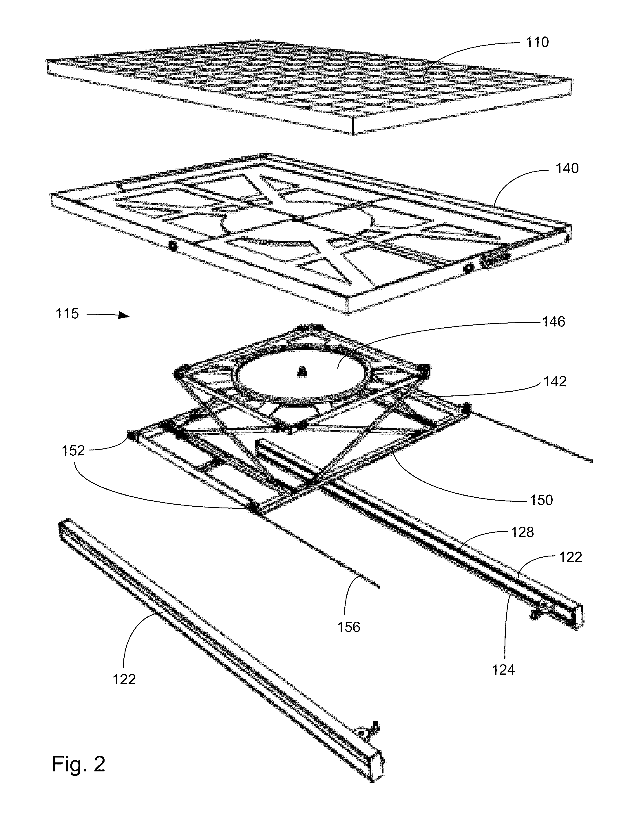 Solar collector support system for efficient storage, transport, and deployment of an expandable array of rotatable solar collectors