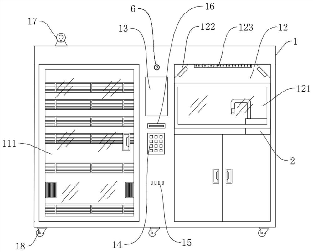 Multifunctional intelligent specimen indwelling storage cabinet ...