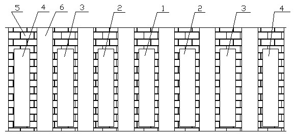 Method for repairing bricks at bottom of carbonization chamber of large coke oven