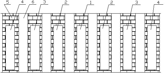 Method for repairing bricks at bottom of carbonization chamber of large coke oven