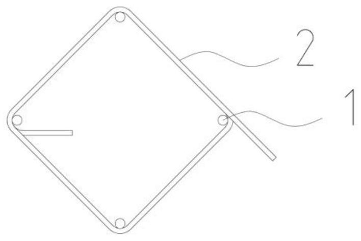 Concrete frame column roll welding spiral stirrup reinforcement cage and preparation method thereof