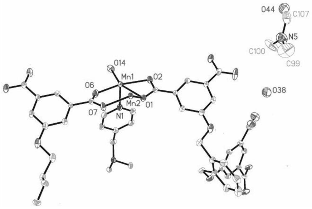 Preparation method of three-dimensional manganese coordination polymer