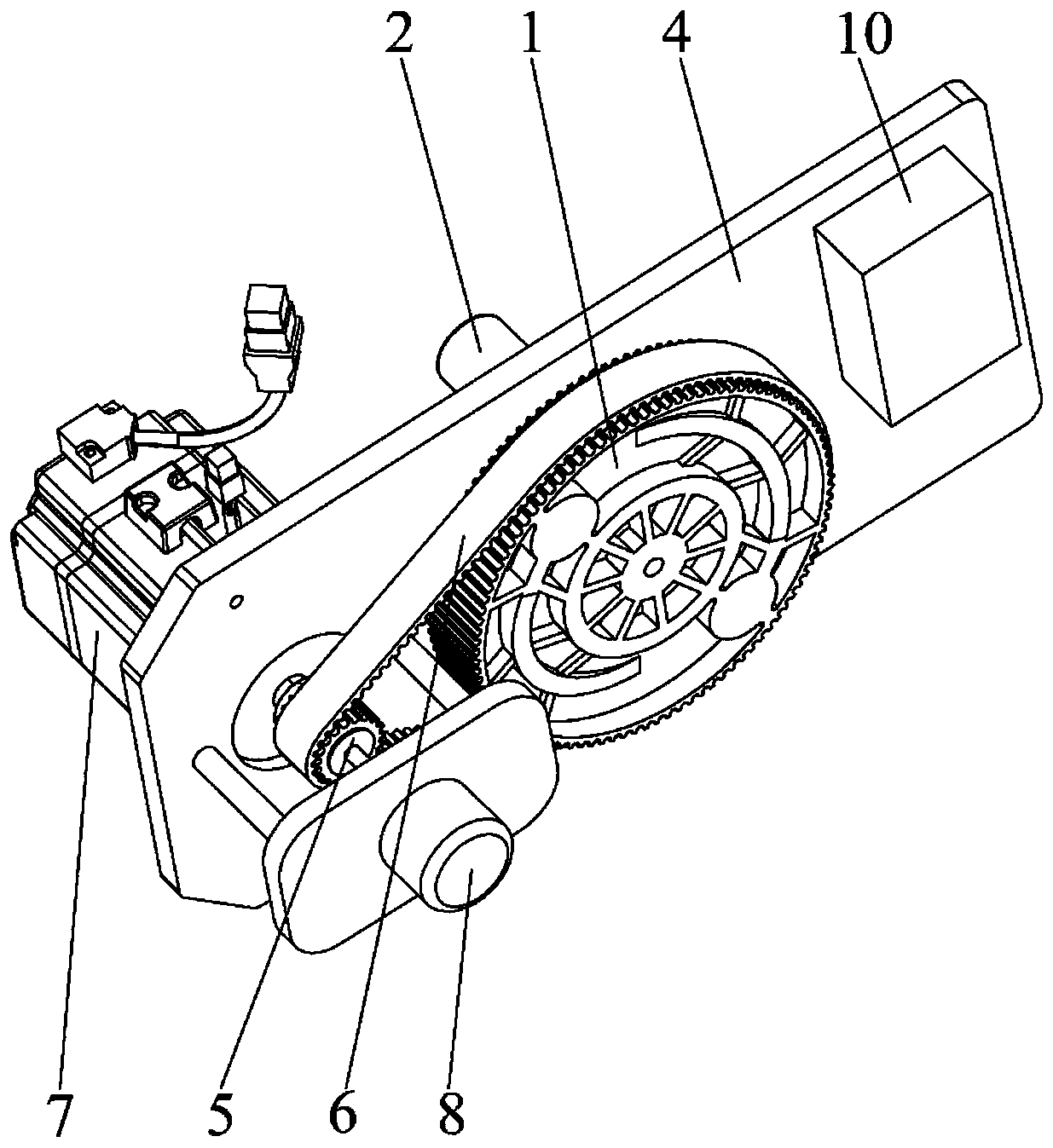 Safety protection device suitable for belt transmission and control method