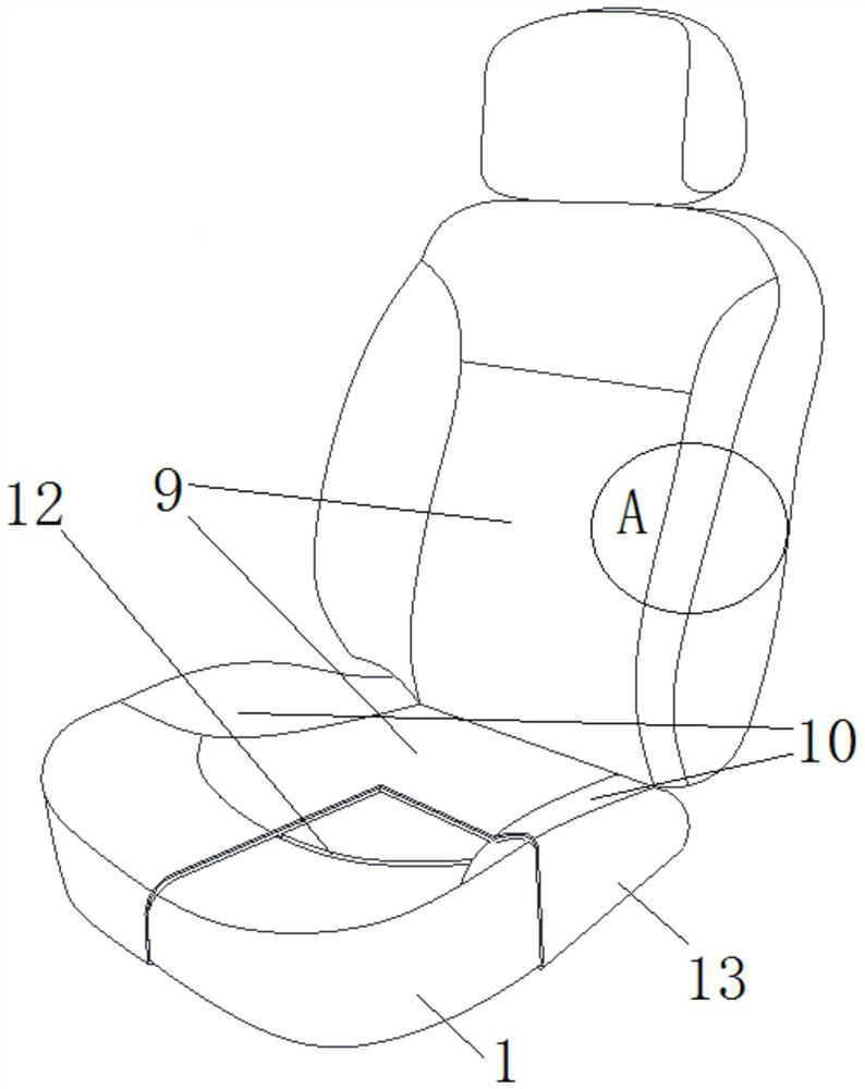 Seat cover based on heterogeneous material 3D printing technology and forming method thereof