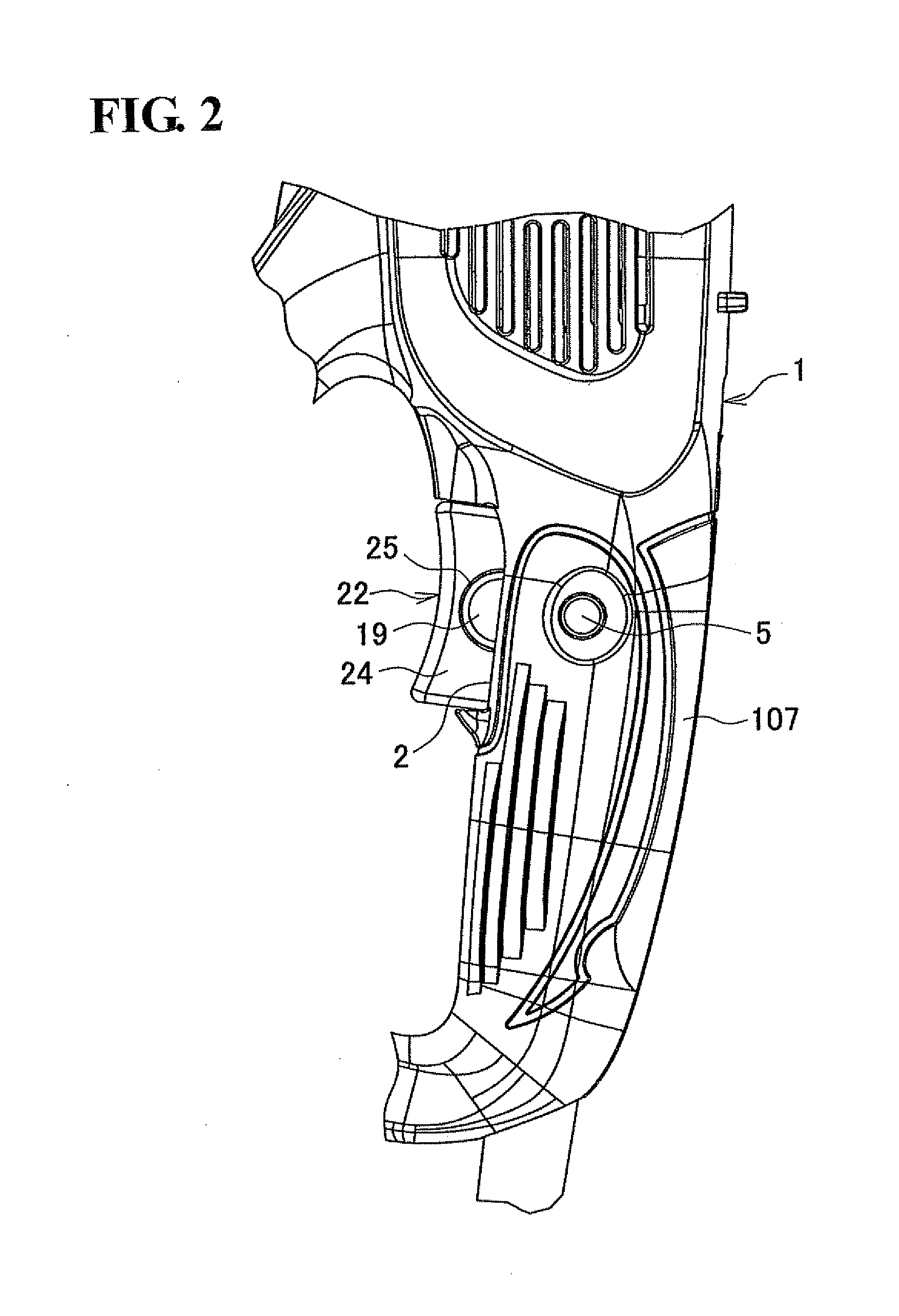 Seal structure for switch mechanism and electric power tool