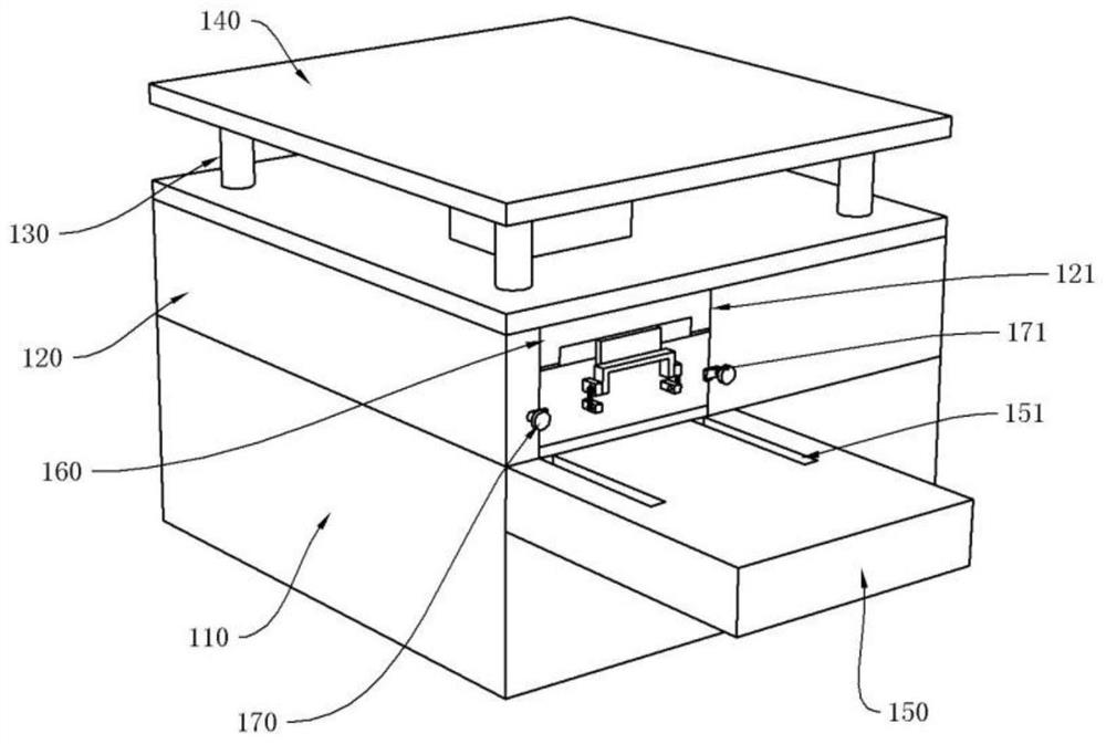 A card lock component and its genetic testing equipment