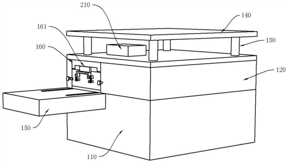 A card lock component and its genetic testing equipment