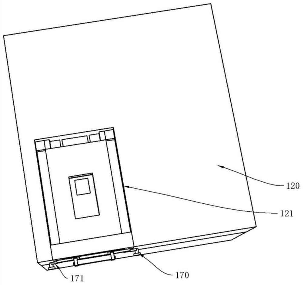 A card lock component and its genetic testing equipment