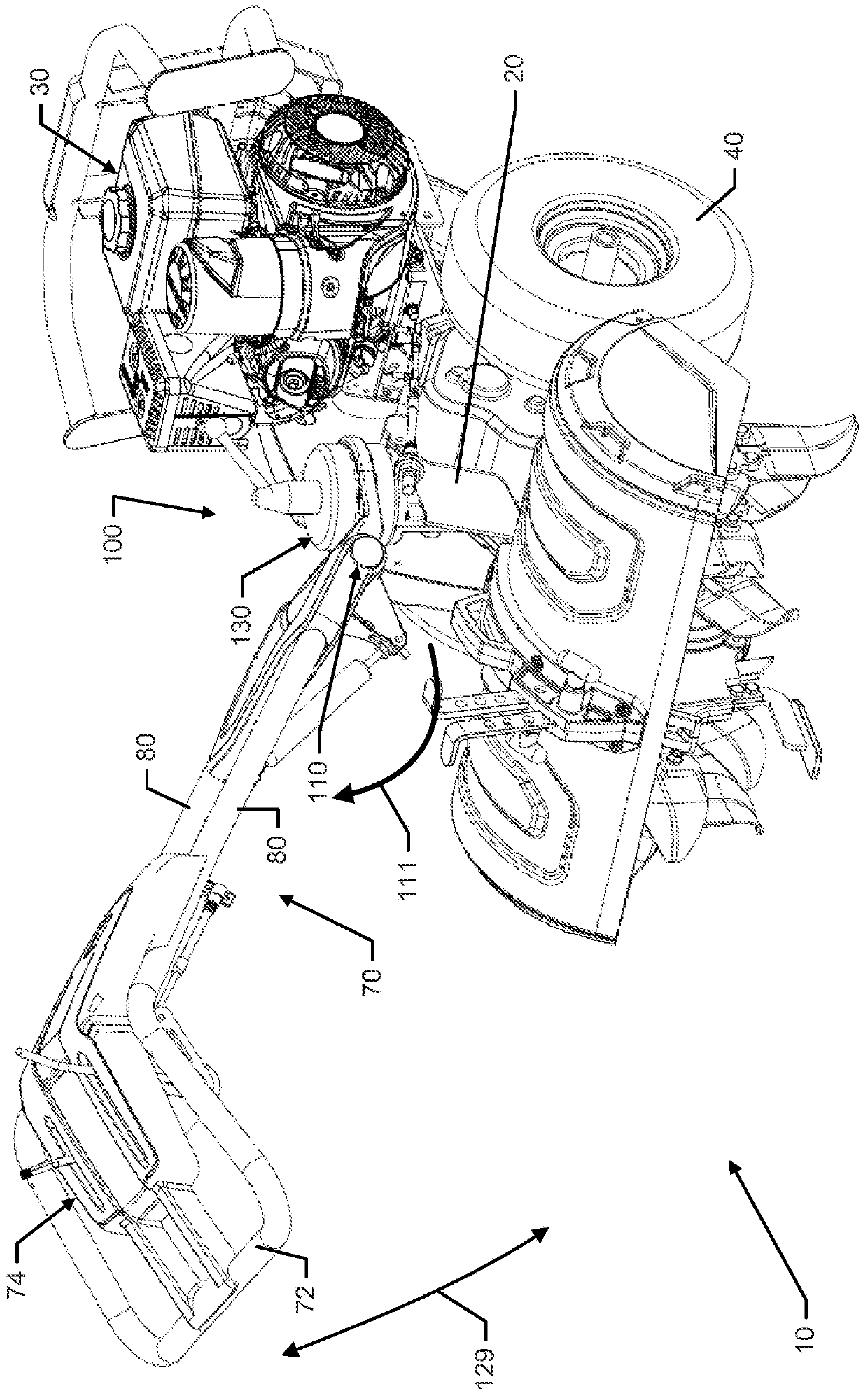 Dual Function Vibration Isolation and Handle Rotation Assembly