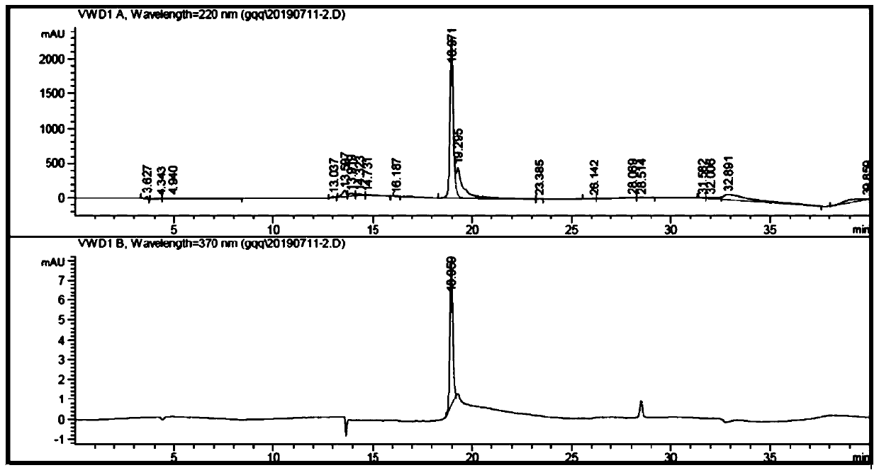 Antimicrobial agent FAM-AMP with gelatinase digestion sequence for detection of S.aureus bacteria