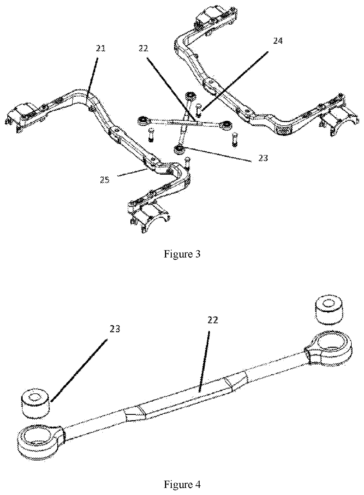 Bogie Wheelset Radial Mechanism with Structure of Adjustable Rigidity