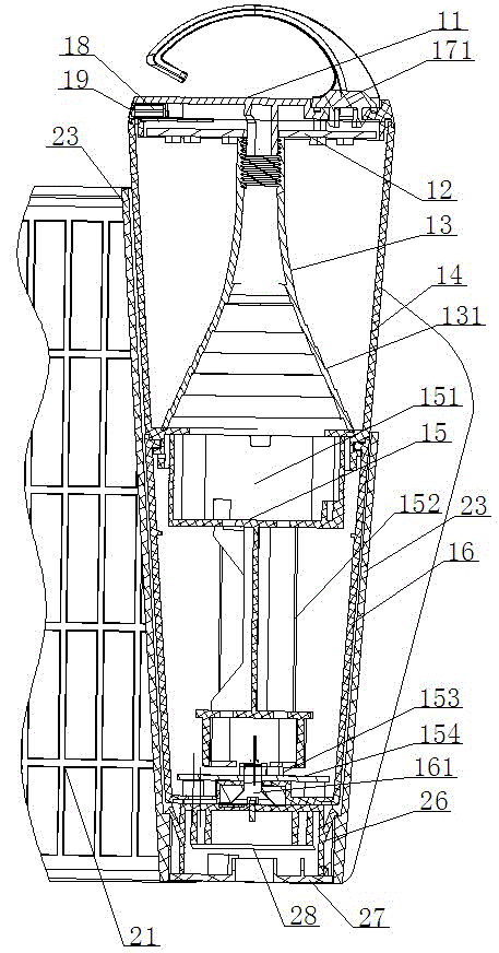 Portable solar lamp