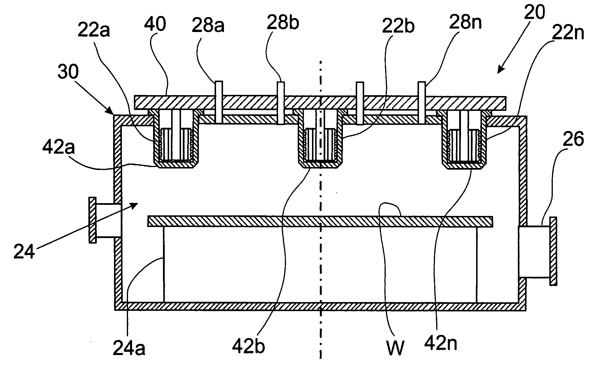 Plasma reactor with inductie excitation of plasma and efficient removal of heat from the excitation coil