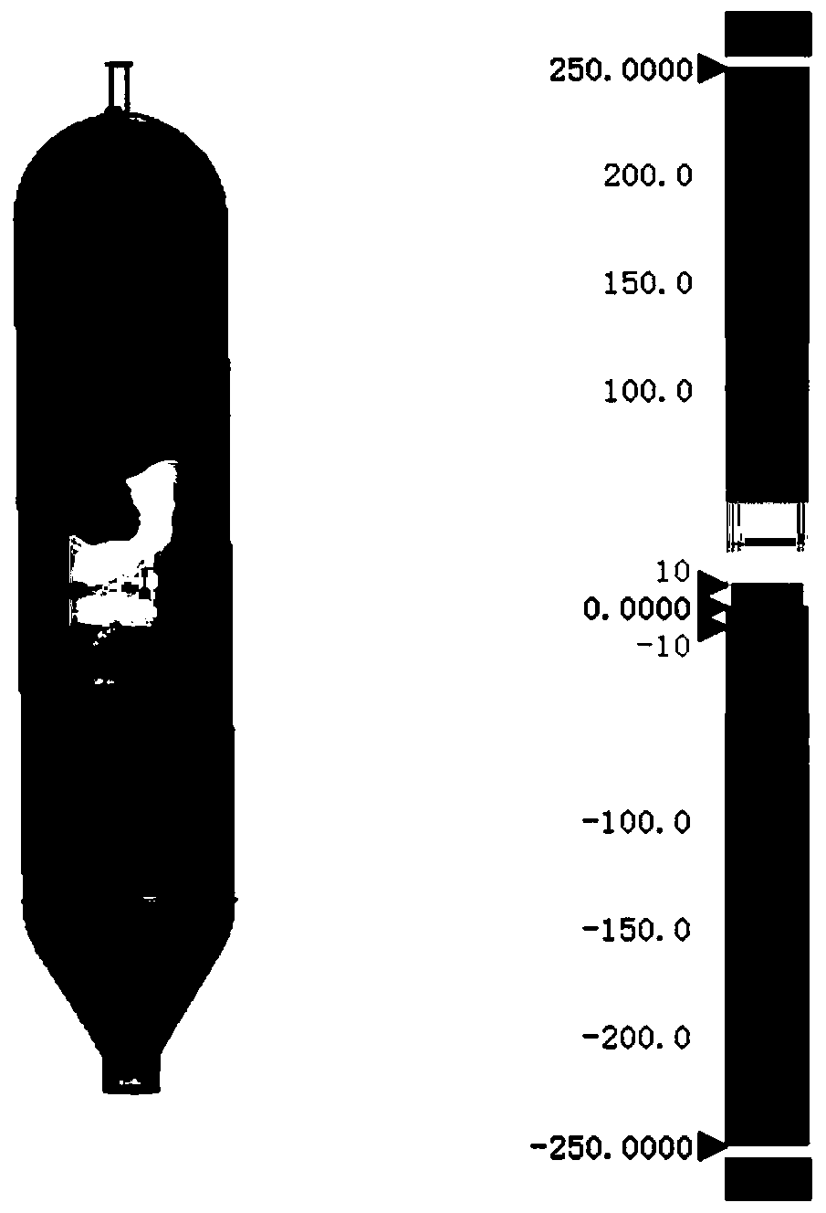 Three-dimensional laser scanning detection method for coke tower cylinder deformation