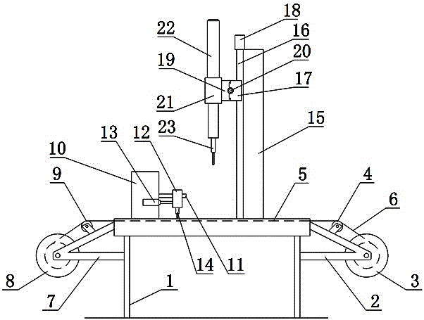 Automatic tapping equipment for small holes