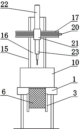 Automatic tapping equipment for small holes