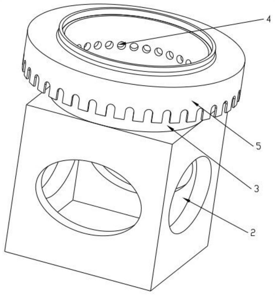 Turbine damping blade full circle vibration characteristics and damping characteristics simulation experimental device