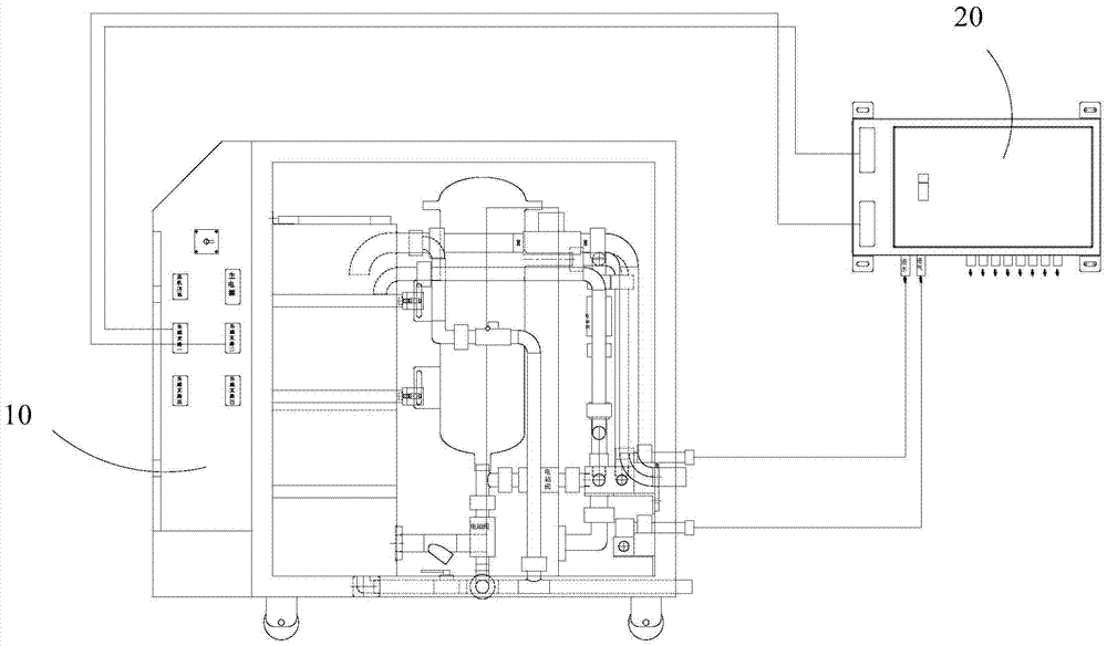 High-pressure spot cooling machine system and using method thereof