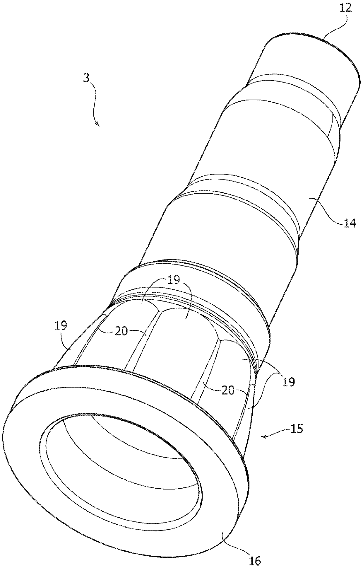 Valve connector for medical lines