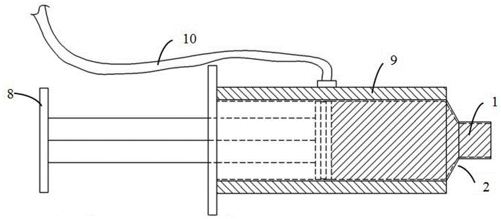 Injectable liquid metal bone cement, preparation method of injectable liquid metal bone cement and special injection device for injectable liquid metal bone cement