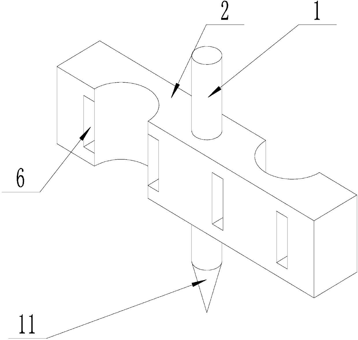 Supporting mechanism used for tomato vines