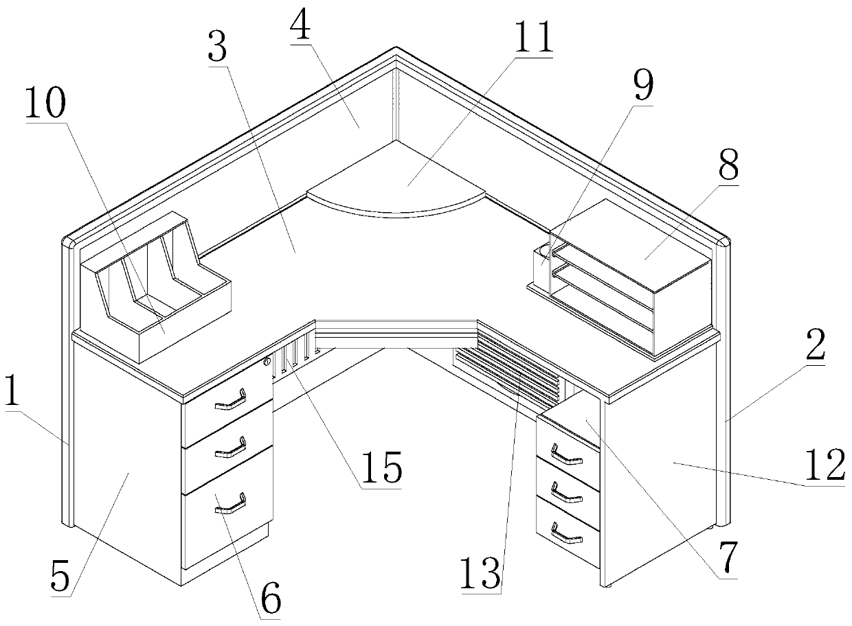 Study table with myopia prevention function