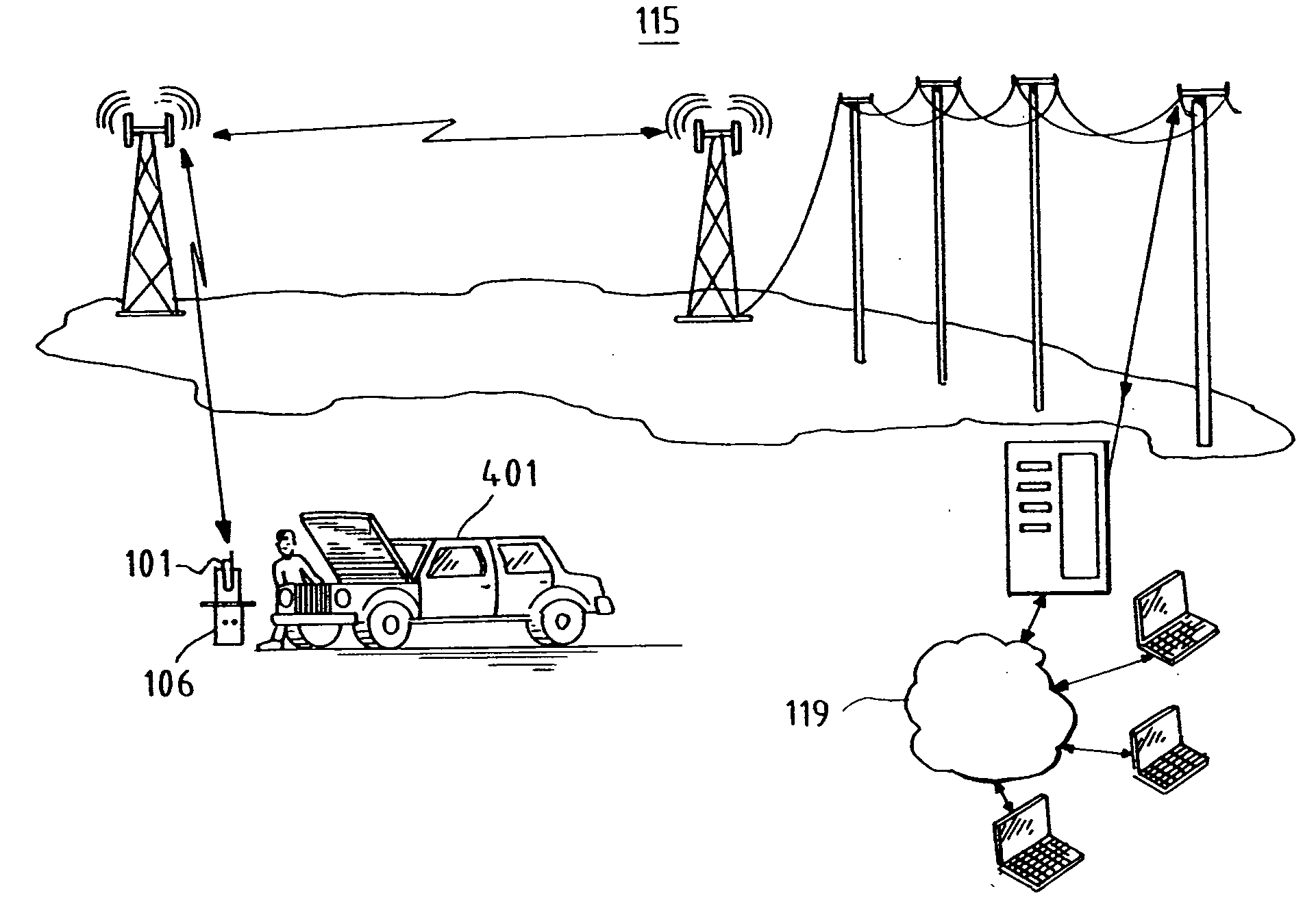 Medical monitoring data collection and remote control module and method