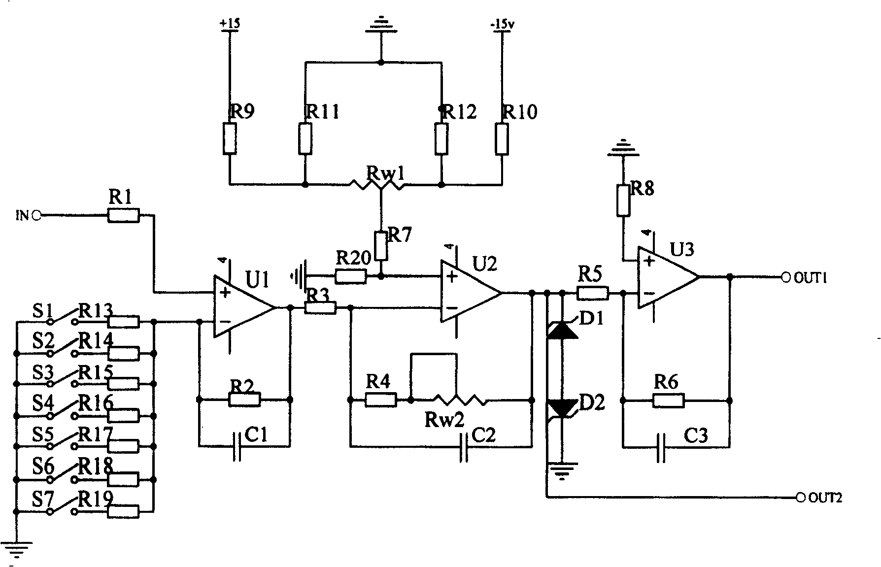 Microwave multiparameter measuring device, and detecting method