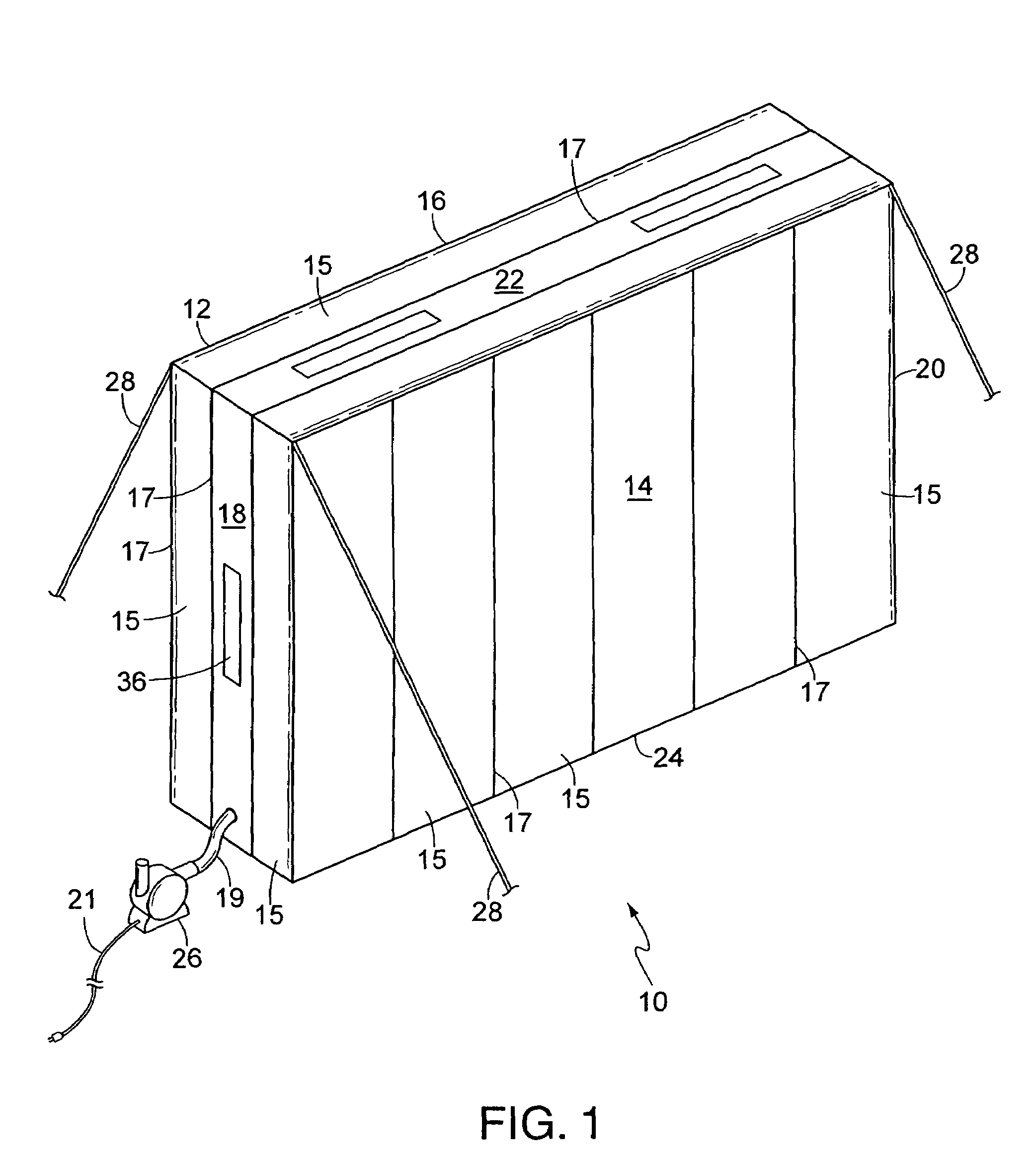 Inflatable projection/imaging screen structure