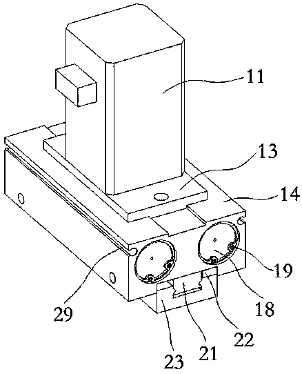 Sliding rail type parallel opening-closing electric claw