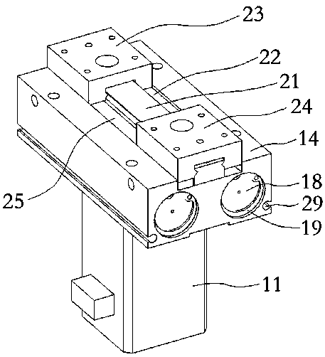 Sliding rail type parallel opening-closing electric claw