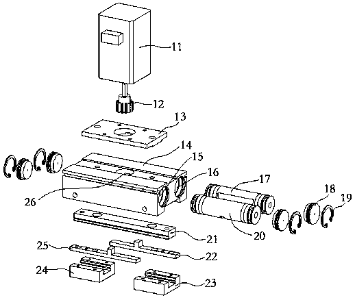 Sliding rail type parallel opening-closing electric claw