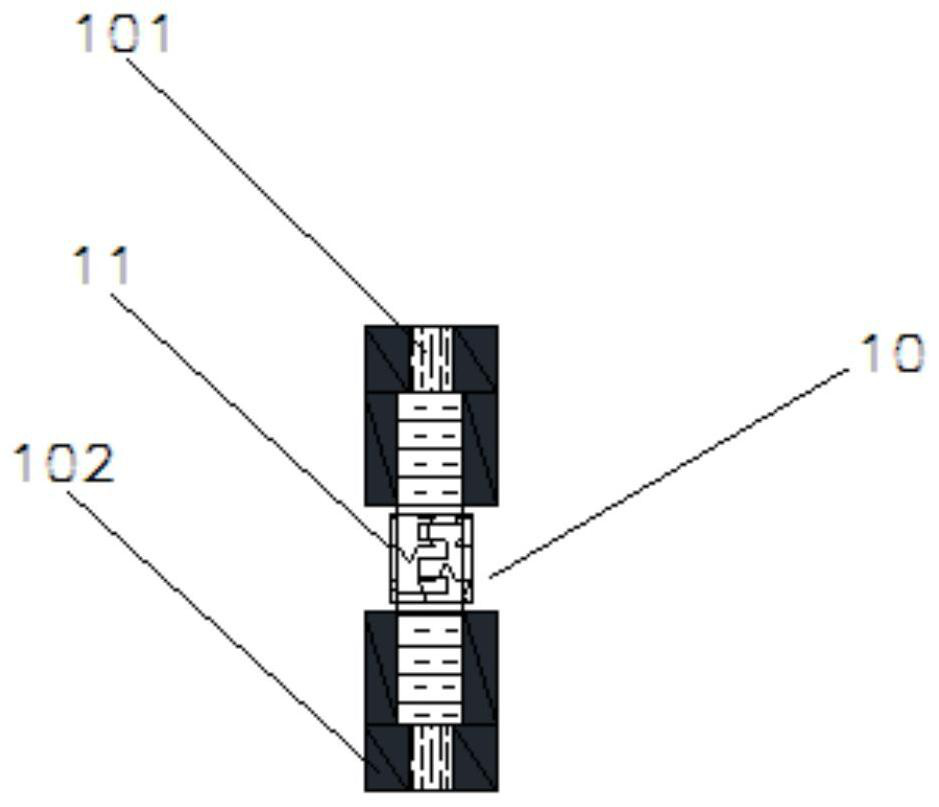 Hydraulic self-balancing type single-pile vertical uplift static load test method and device