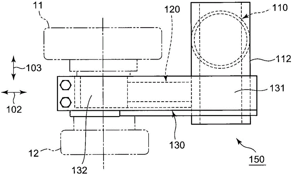 Guide device for guide rail-type vehicle, and guide rail-type vehicle