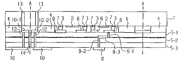 Electronic component, esp. one operating with acoustic surface waves (OFW component)