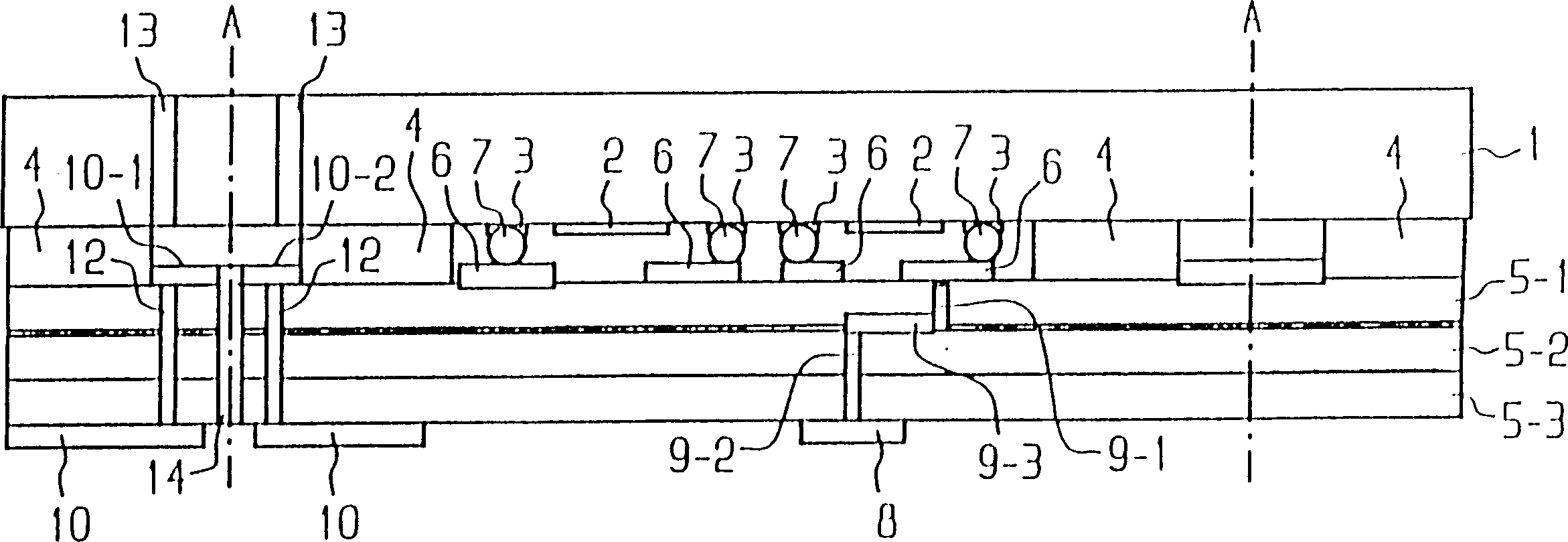 Electronic component, esp. one operating with acoustic surface waves (OFW component)