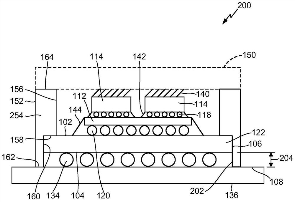 Stacked silicon package assembly with stiffener