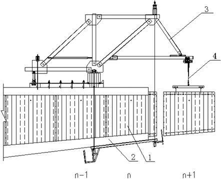 Dislocation installation method of corrugated steel web