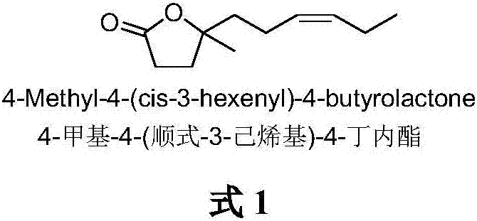 The synthetic method of 4-methyl-4-(cis-3-hexenyl)-4-butyrolactone