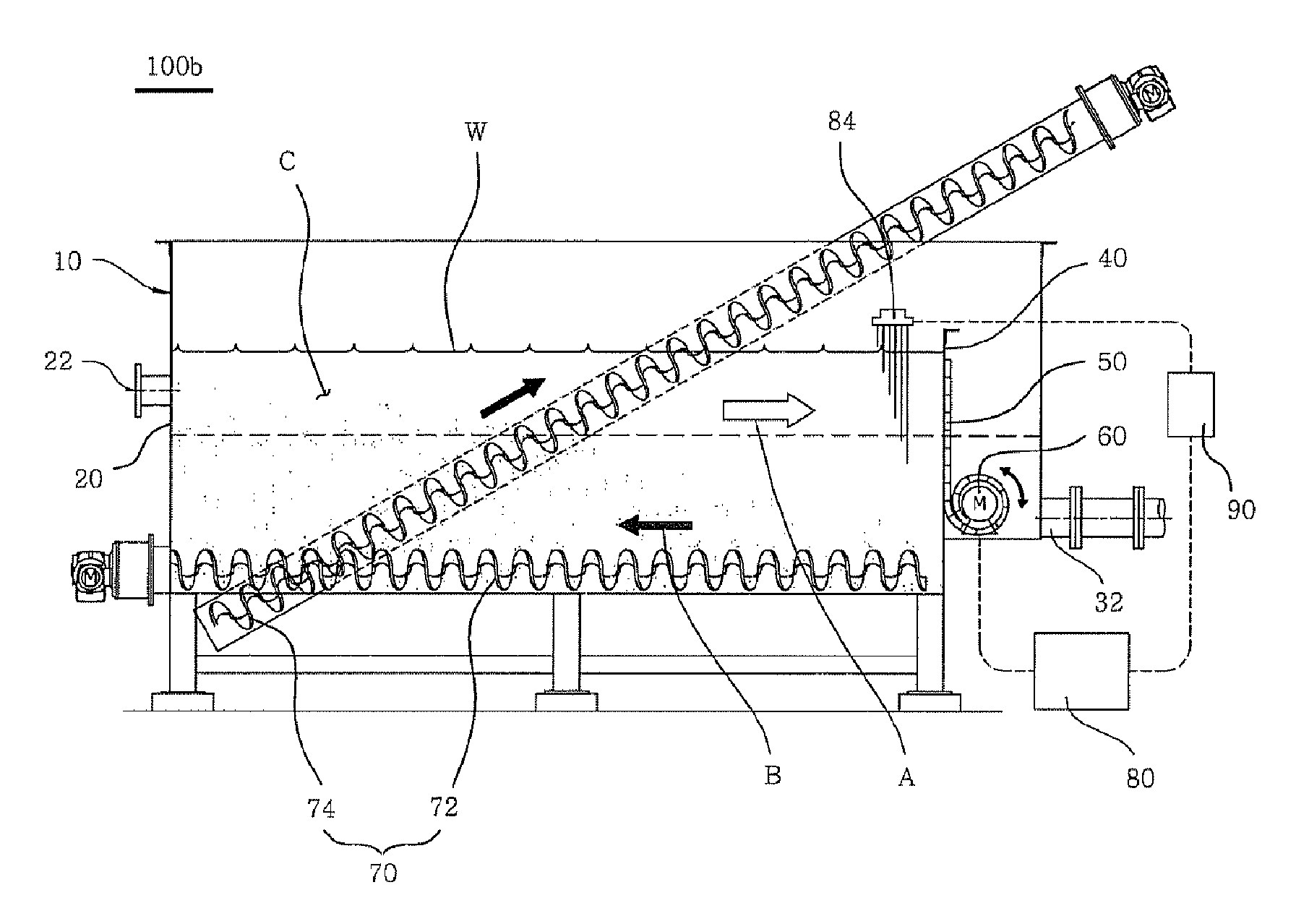 Grit chamber for wastewater treatment plant, capable of preventing sedimentation of organic material