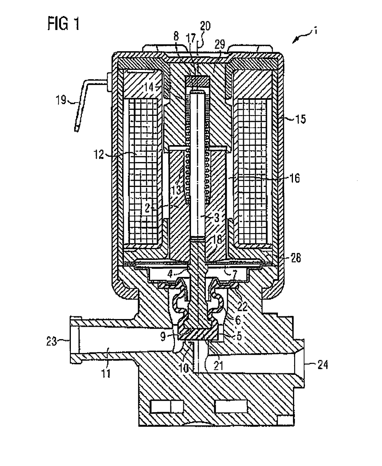 Electromagnetically operated valve