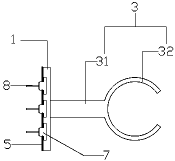 Power line plug supporting device