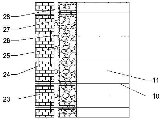 Pre-stressed anchor cable combined ultrahigh composite reinforced soil abutment and construction method thereof