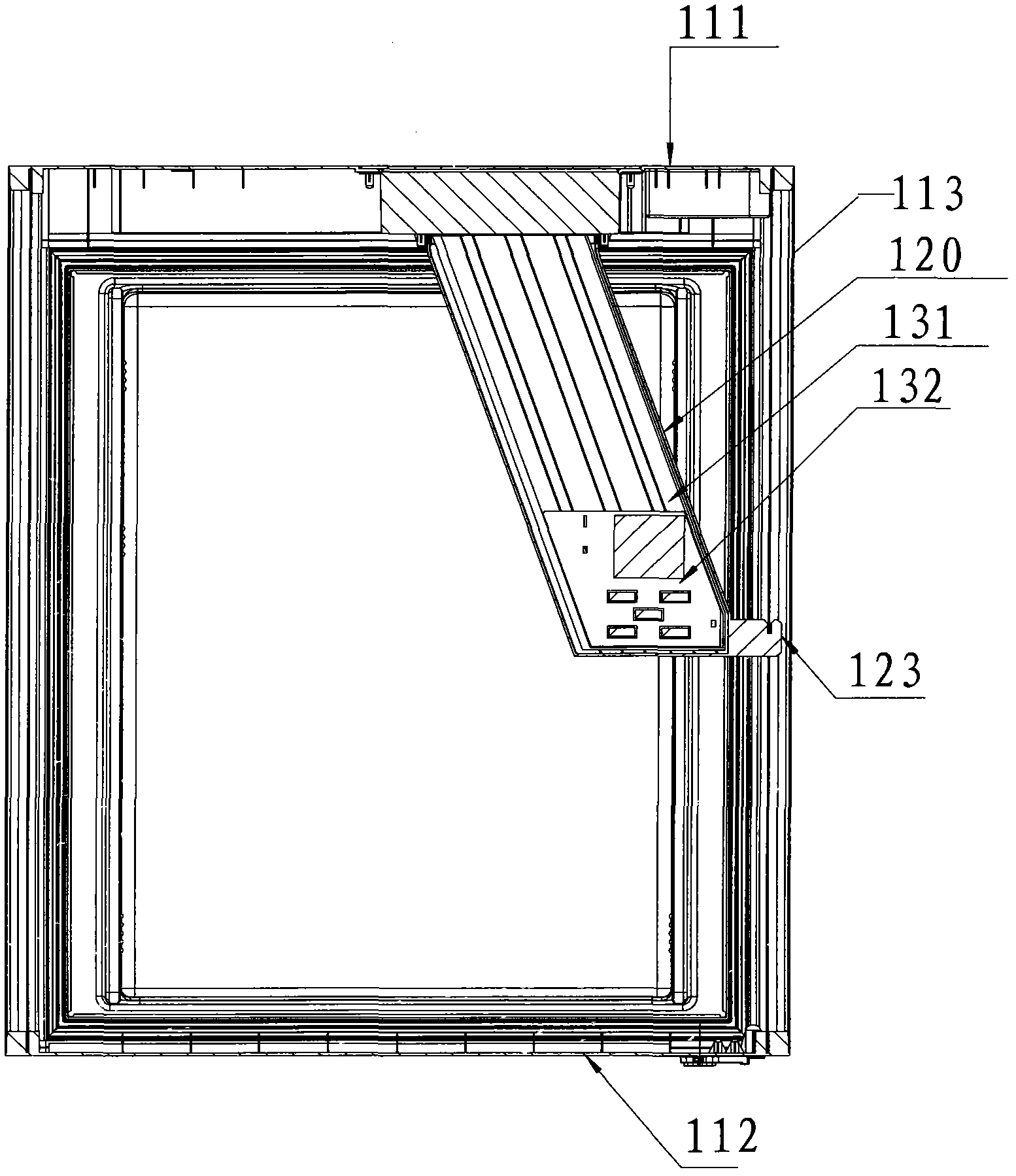 Door body for refrigerator and refrigerator with same