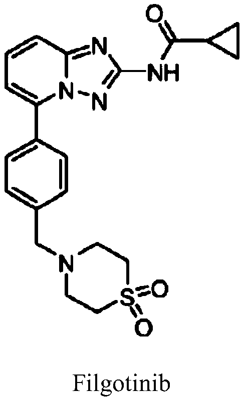 Synthesis method of JAK1 inhibitor Filgotinib