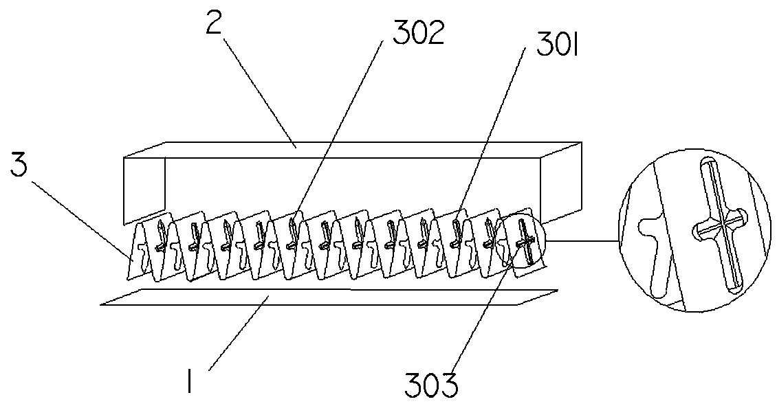 A heat dissipation strip of a PTC thermosensitive material heating device, a heating device and a special electric appliance