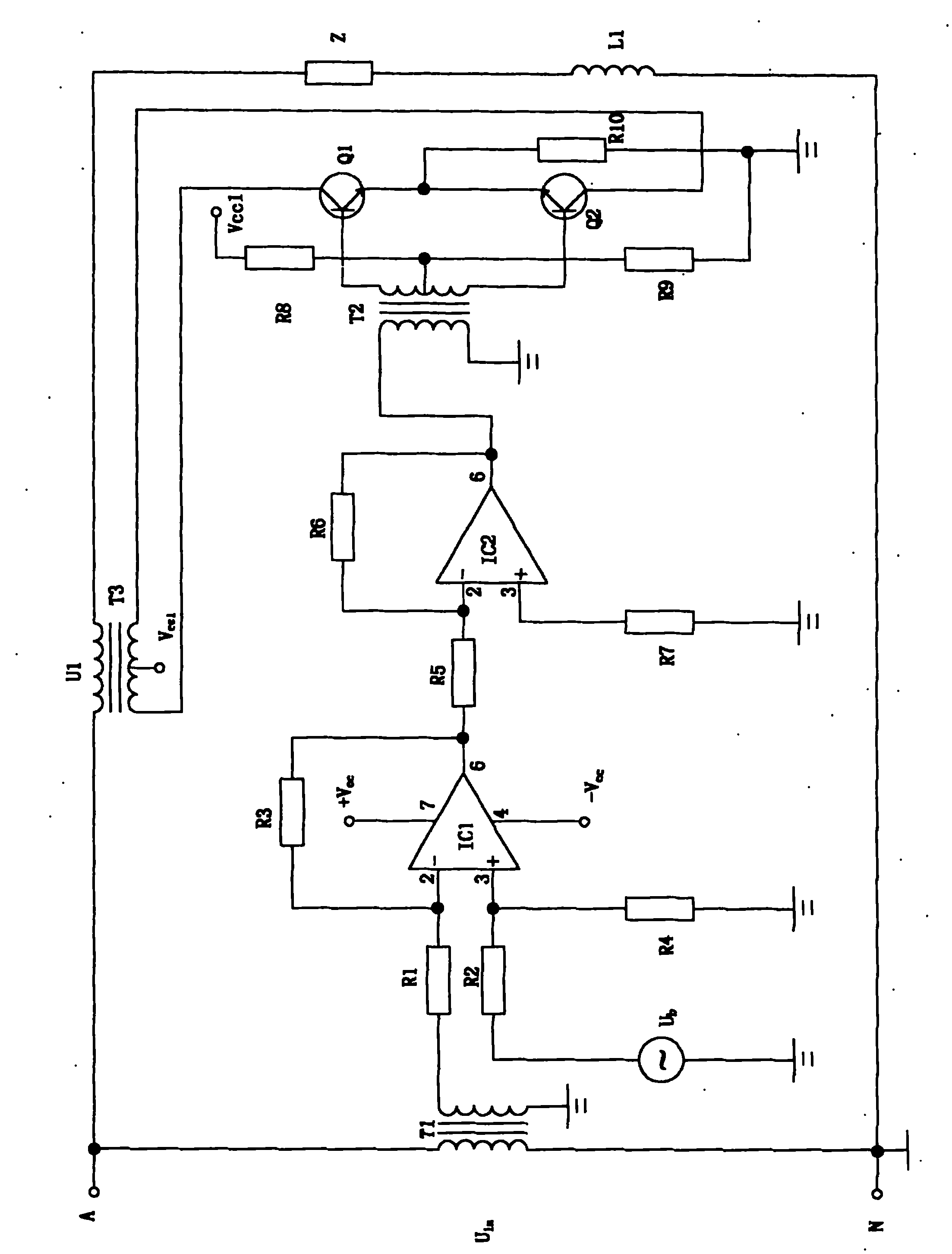 User power supply voltage and load current control device working according to electric network requirements and user need