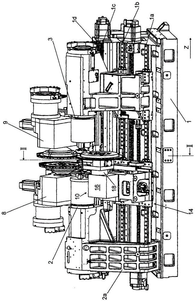 Crankshaft turning and milling machine tool and its tool turret