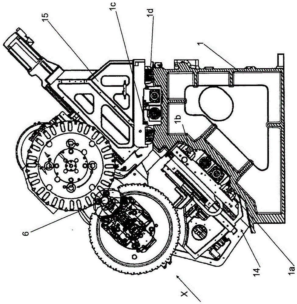 Crankshaft turning and milling machine tool and its tool turret